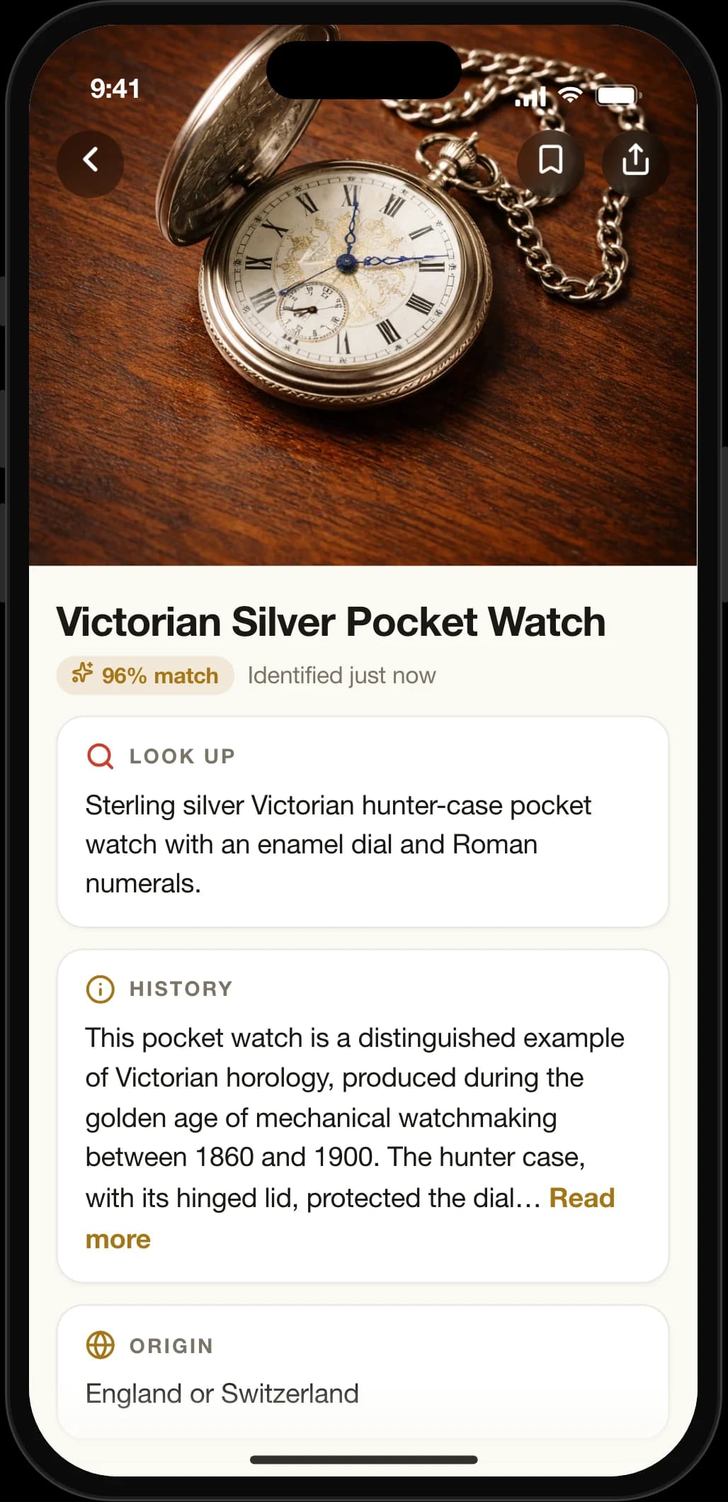 Reliqua app screenshot