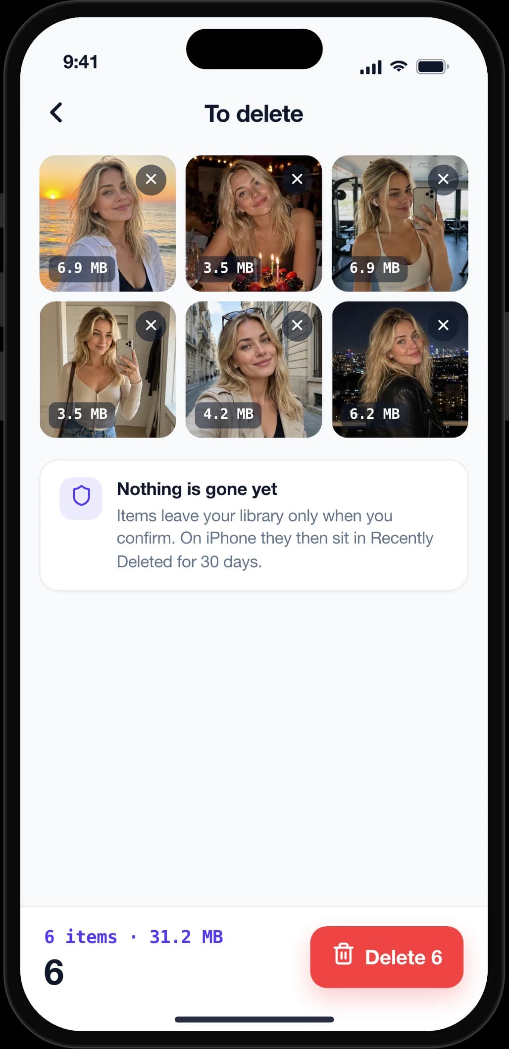 Sweep app screenshot